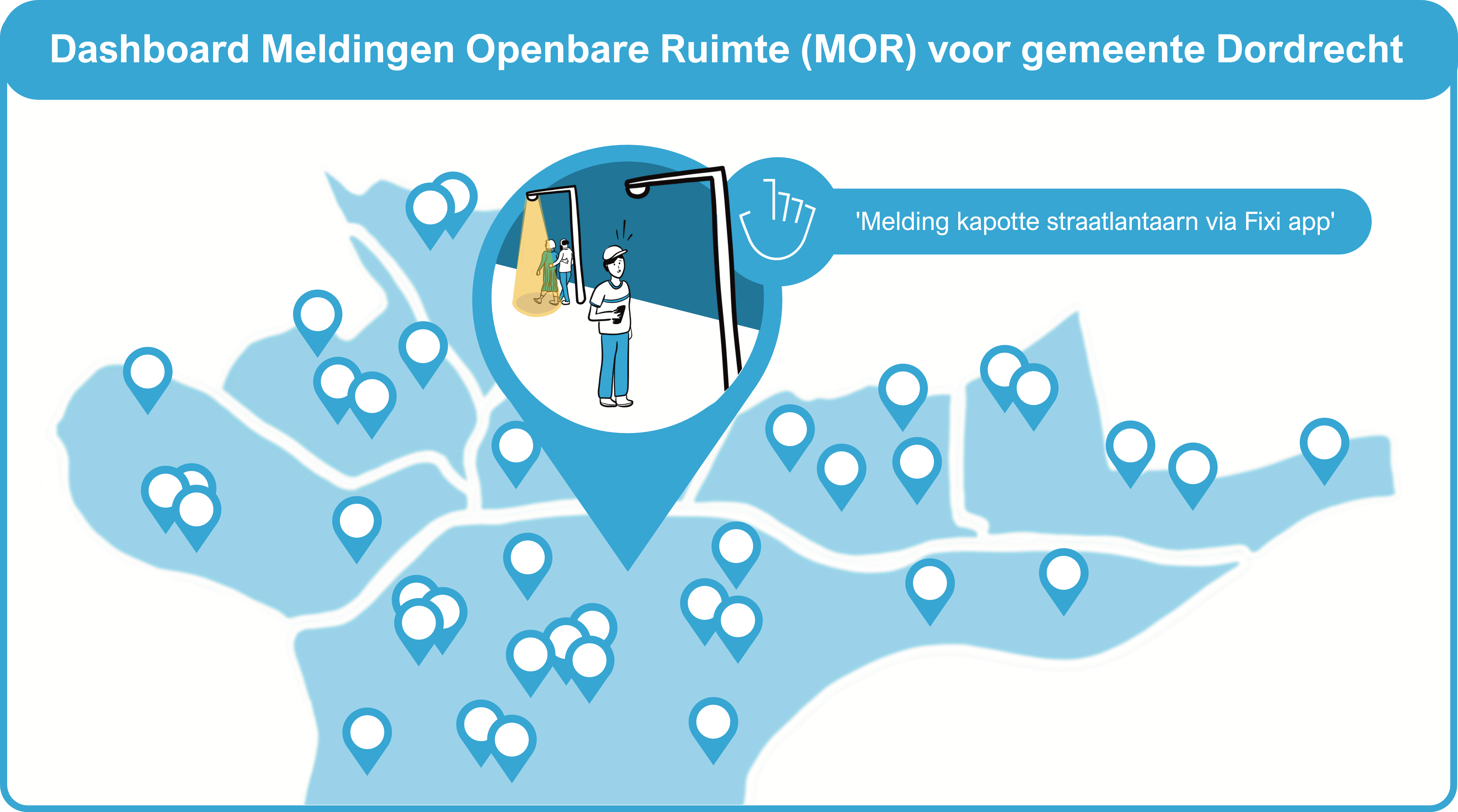 Dashboard Meldingen Openbare Ruimte (MOR) voor gemeente Dordrecht